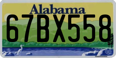 AL license plate 67BX558