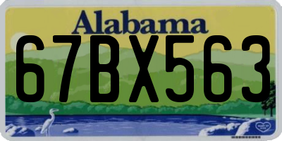 AL license plate 67BX563
