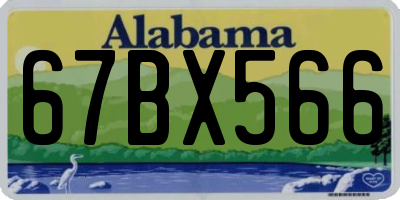 AL license plate 67BX566