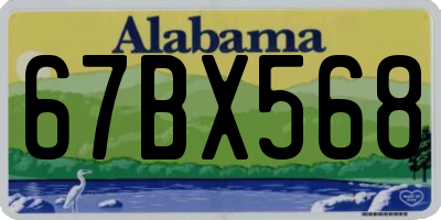 AL license plate 67BX568