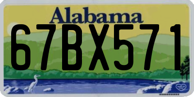AL license plate 67BX571