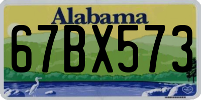 AL license plate 67BX573