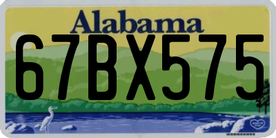 AL license plate 67BX575