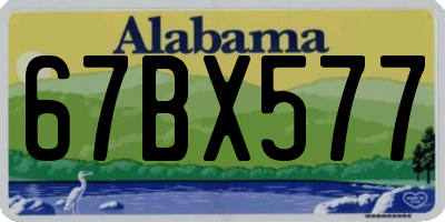 AL license plate 67BX577