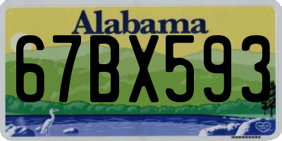 AL license plate 67BX593
