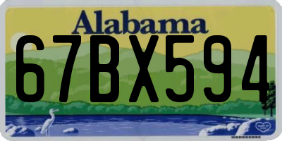 AL license plate 67BX594