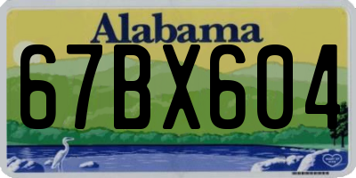 AL license plate 67BX604