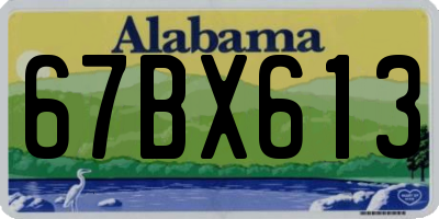 AL license plate 67BX613