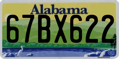 AL license plate 67BX622