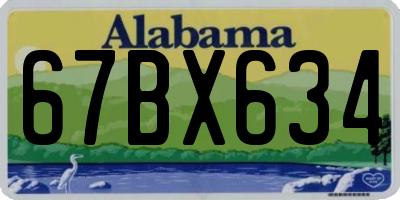 AL license plate 67BX634