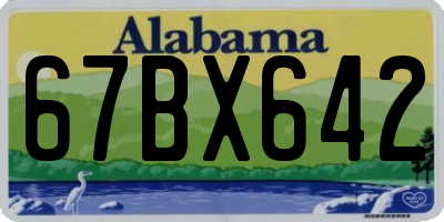 AL license plate 67BX642