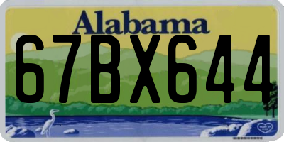AL license plate 67BX644
