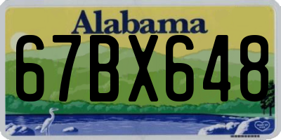 AL license plate 67BX648