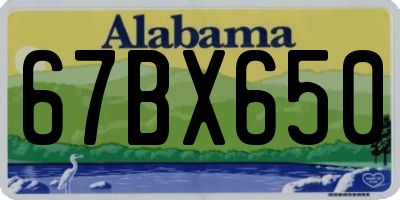 AL license plate 67BX650