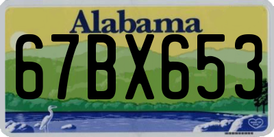 AL license plate 67BX653