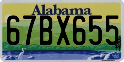 AL license plate 67BX655