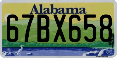 AL license plate 67BX658