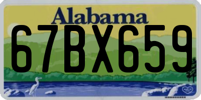 AL license plate 67BX659