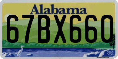 AL license plate 67BX660