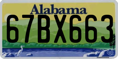 AL license plate 67BX663