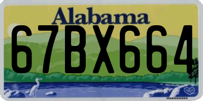 AL license plate 67BX664