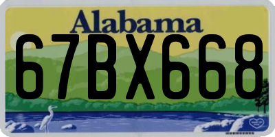 AL license plate 67BX668