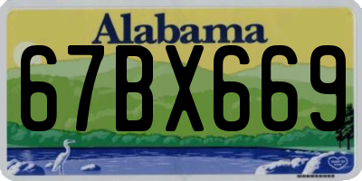 AL license plate 67BX669