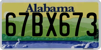 AL license plate 67BX673