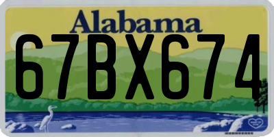 AL license plate 67BX674