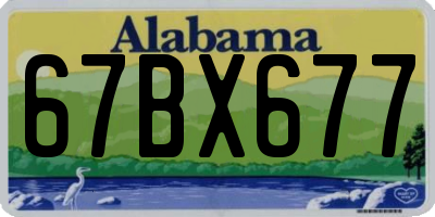 AL license plate 67BX677