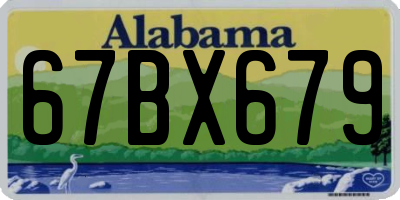 AL license plate 67BX679