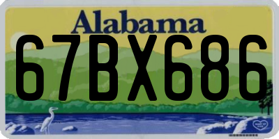 AL license plate 67BX686