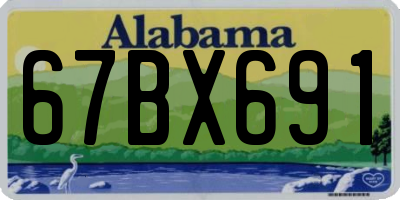 AL license plate 67BX691