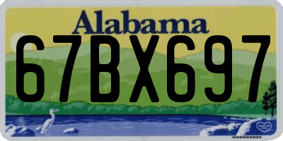 AL license plate 67BX697