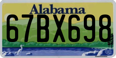 AL license plate 67BX698