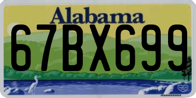 AL license plate 67BX699