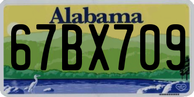 AL license plate 67BX709