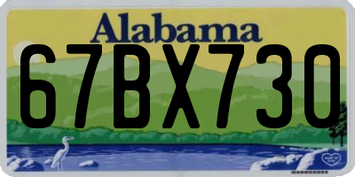 AL license plate 67BX730
