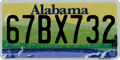 AL license plate 67BX732