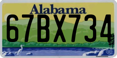 AL license plate 67BX734