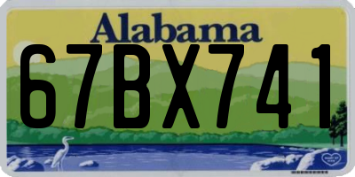 AL license plate 67BX741