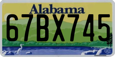 AL license plate 67BX745