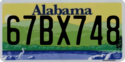 AL license plate 67BX748
