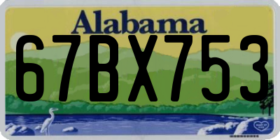 AL license plate 67BX753