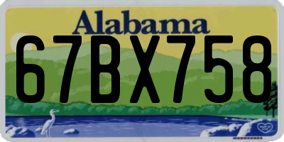 AL license plate 67BX758