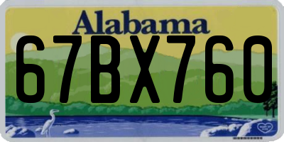 AL license plate 67BX760