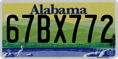 AL license plate 67BX772