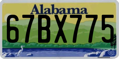 AL license plate 67BX775