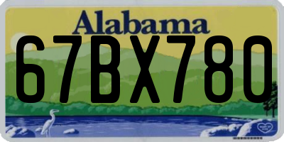 AL license plate 67BX780