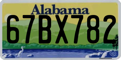 AL license plate 67BX782